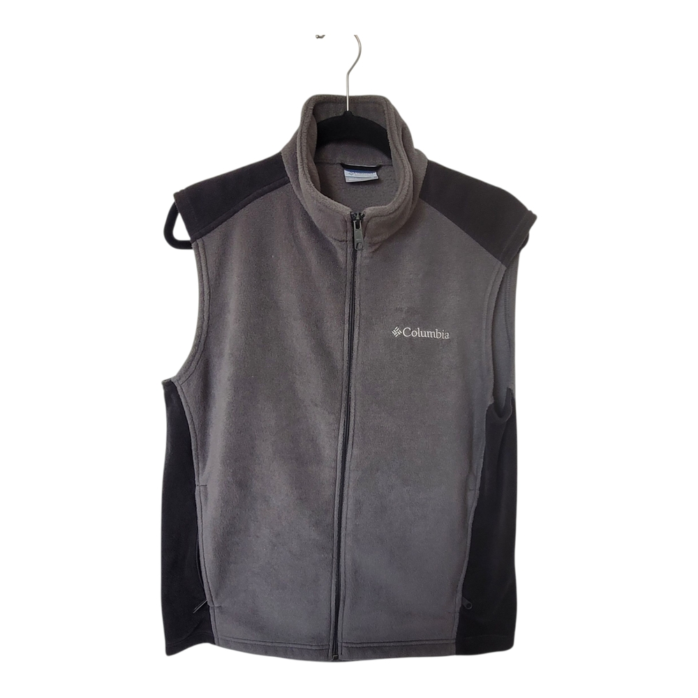 Columbia Charcoal and Black Fleece Vest